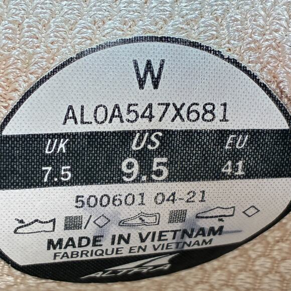 Altra Torin 5 Dusty Pink Teal Orange Running Shoes ALOA547X681 Women's Size 9.5 - Picture 9 of 10